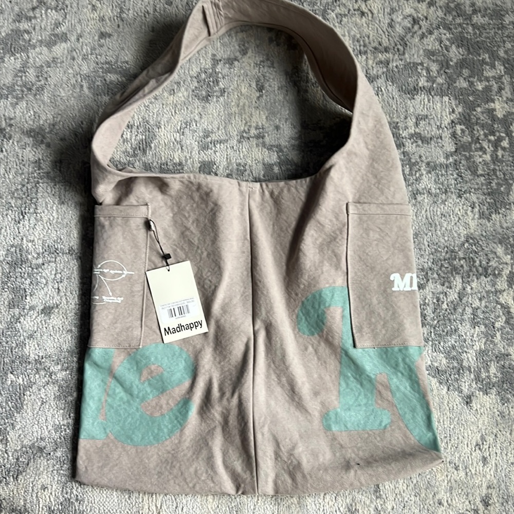 Madhappy EARTH DAY Recycle Canvas Tote/ Gathering Bag